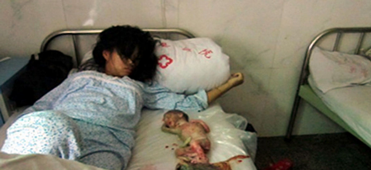 Forced abortion China.