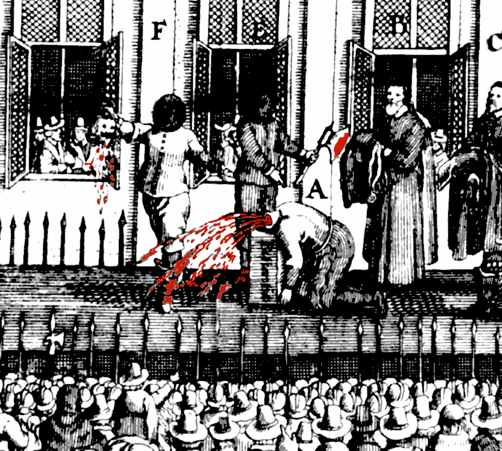 beheading of King Charles I of England in 1649