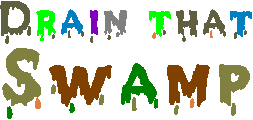 Drain that swamp by Andy Chalkley for Occupy School of Money. Creative Commons Attribute. www.andychalkley.com.au